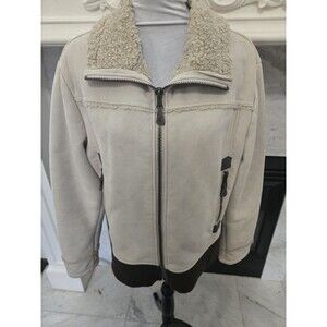 Zara Man Faux Suede & Shearling Coat Jacket Size Large - Preowned
